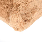 Faux Fur Decorative Filled Cushion- Brown