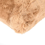 Faux Fur Decorative Filled Cushion- Brown