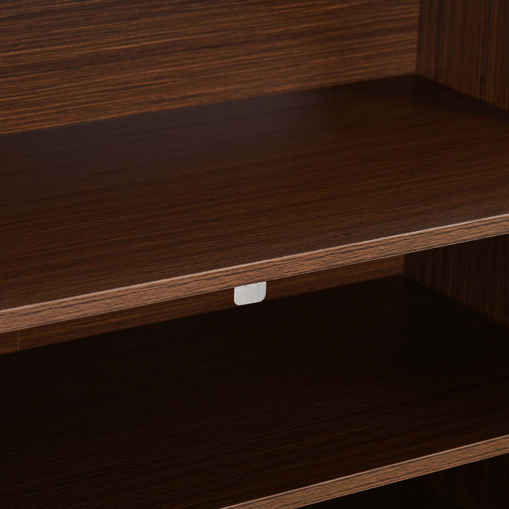 Benny 2 Door Shoe Cabinet- Legno Oak Dark & Ivory