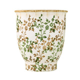Floral Bell Shaped Ceramic Vase- Green