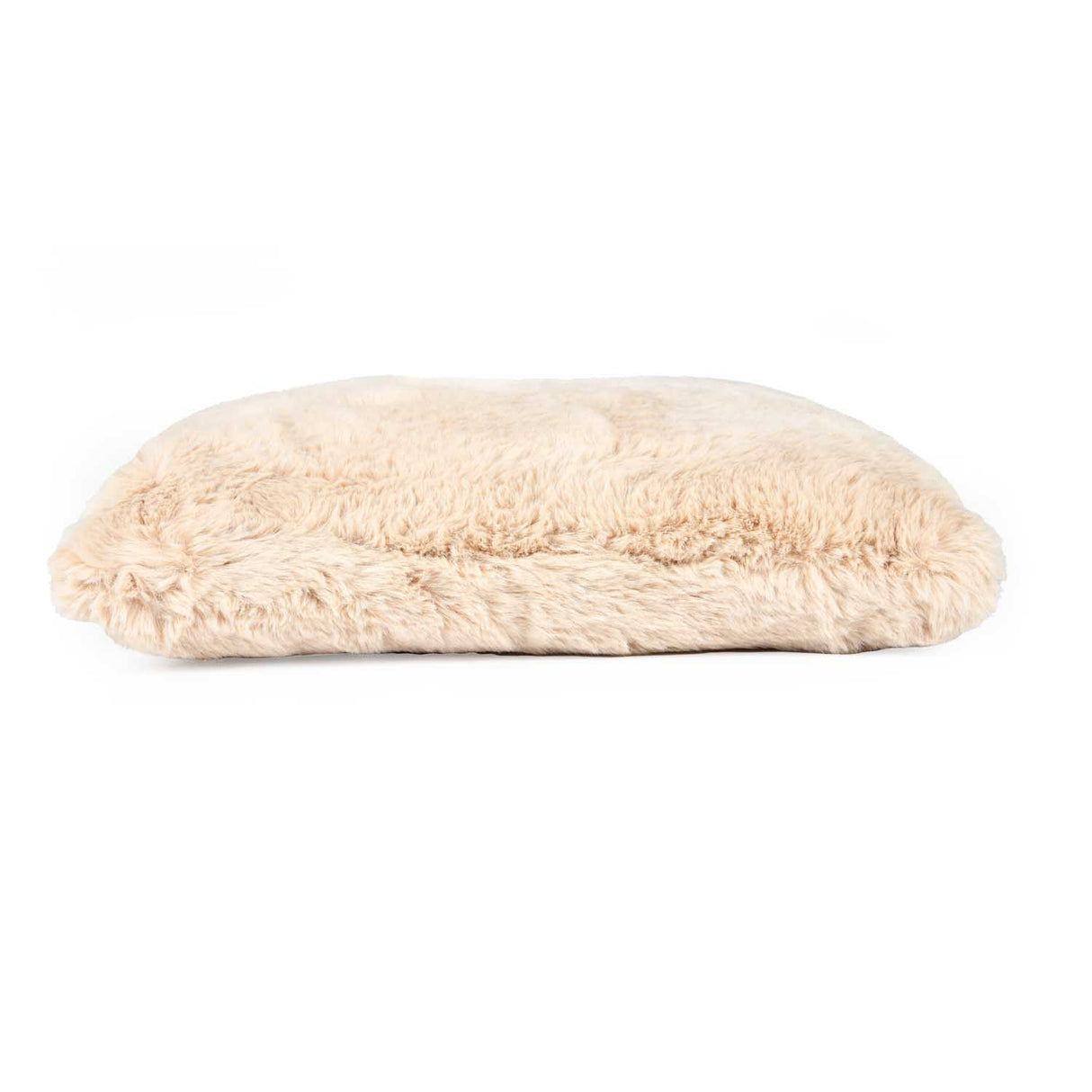 Faux Fur Decorative Filled Cushion- Beige