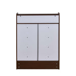 Benny 2 Door Shoe Cabinet- Legno Oak Dark & Ivory