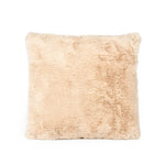 Faux Fur Decorative Filled Cushion- Beige
