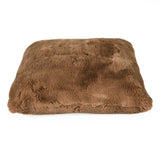 Faux Fur Decorative Filled Cushion- Brown