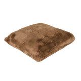 Faux Fur Decorative Filled Cushion- Brown