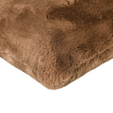 Faux Fur Decorative Filled Cushion- Brown
