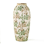 Floral Droplet Ceramic Vase Large- Green