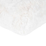 Faux Fur Decorative Filled Cushion- White