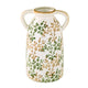 Floral Ceramic Vase with Ears Small- Green