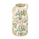 Floral Ceramic Vase with Ears Small- Green