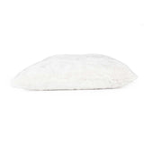 Faux Fur Decorative Filled Cushion Large- White