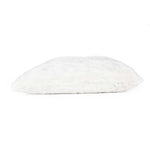 Faux Fur Decorative Filled Cushion Large- White