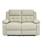 Derik 2 Seater Manual Recliner Sofa- Beige