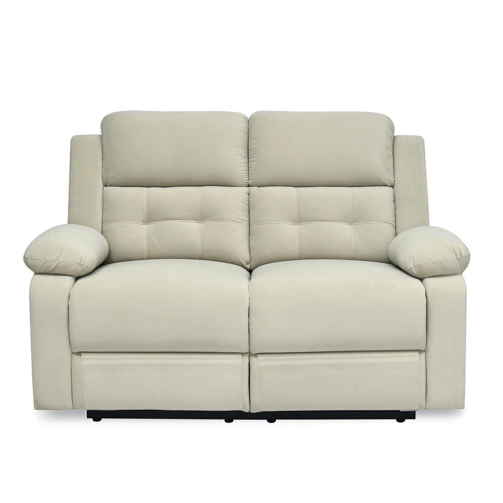 Derik 2 Seater Manual Recliner Sofa- Beige