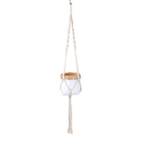 Macrame Hanging Planter- White