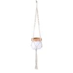 Macrame Hanging Planter- White