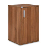 Magnus 2 Door Shoe Cabinet with Small Storage Tower- Lyon Walnut