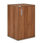 Magnus 2 Door Shoe Cabinet with Small Storage Tower- Lyon Walnut