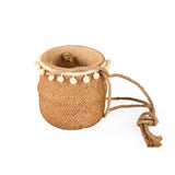 Boho Cement Planter with Tassels- Brown