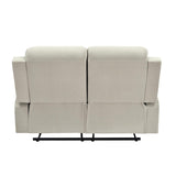 Derik 2 Seater Manual Recliner Sofa- Beige