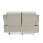 Derik 2 Seater Manual Recliner Sofa- Beige