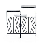 Nesting Iron Planter Stand- Ivory & Black