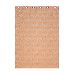 Abstract 7 Ft Polyester Double Layer Door Curtains Set of 2 (Beige)
