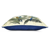Tropical Bird Cotton & Viscose 16" x 16" Cushion Cover- Multicolor