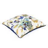 Tropical Butterfly Cotton & Viscose 16" x 16" Cushion Cover- Multicolor