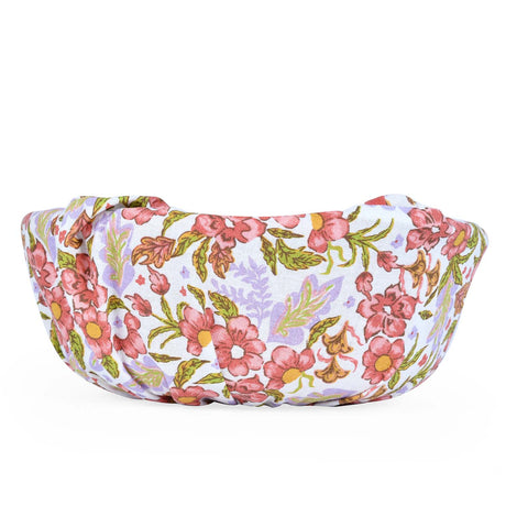 Floral Cotton Bread Basket- Multicolor