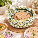 Lemon Lush Cotton Bread Basket- Multicolor