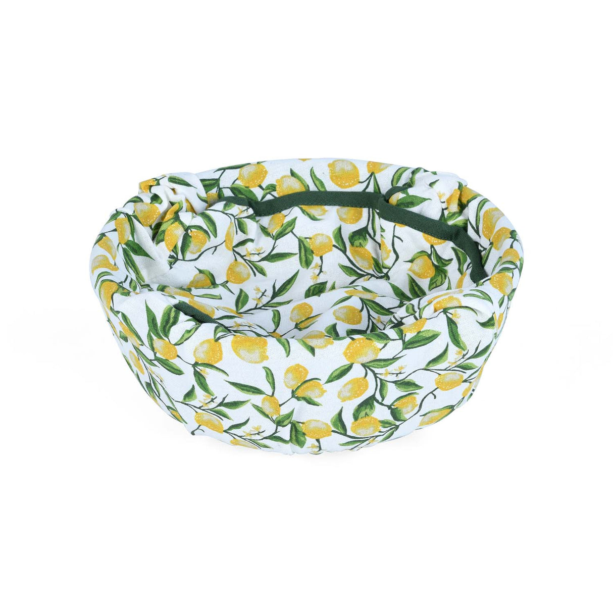 Lemon Lush Cotton Bread Basket- Multicolor