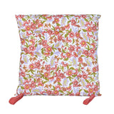 Floral Cotton Chair Pad- Multicolor