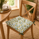 Lemon Lush Cotton Chair Pad- Multicolor
