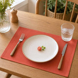 Solid Cotton Placemat Set of 4- Rust