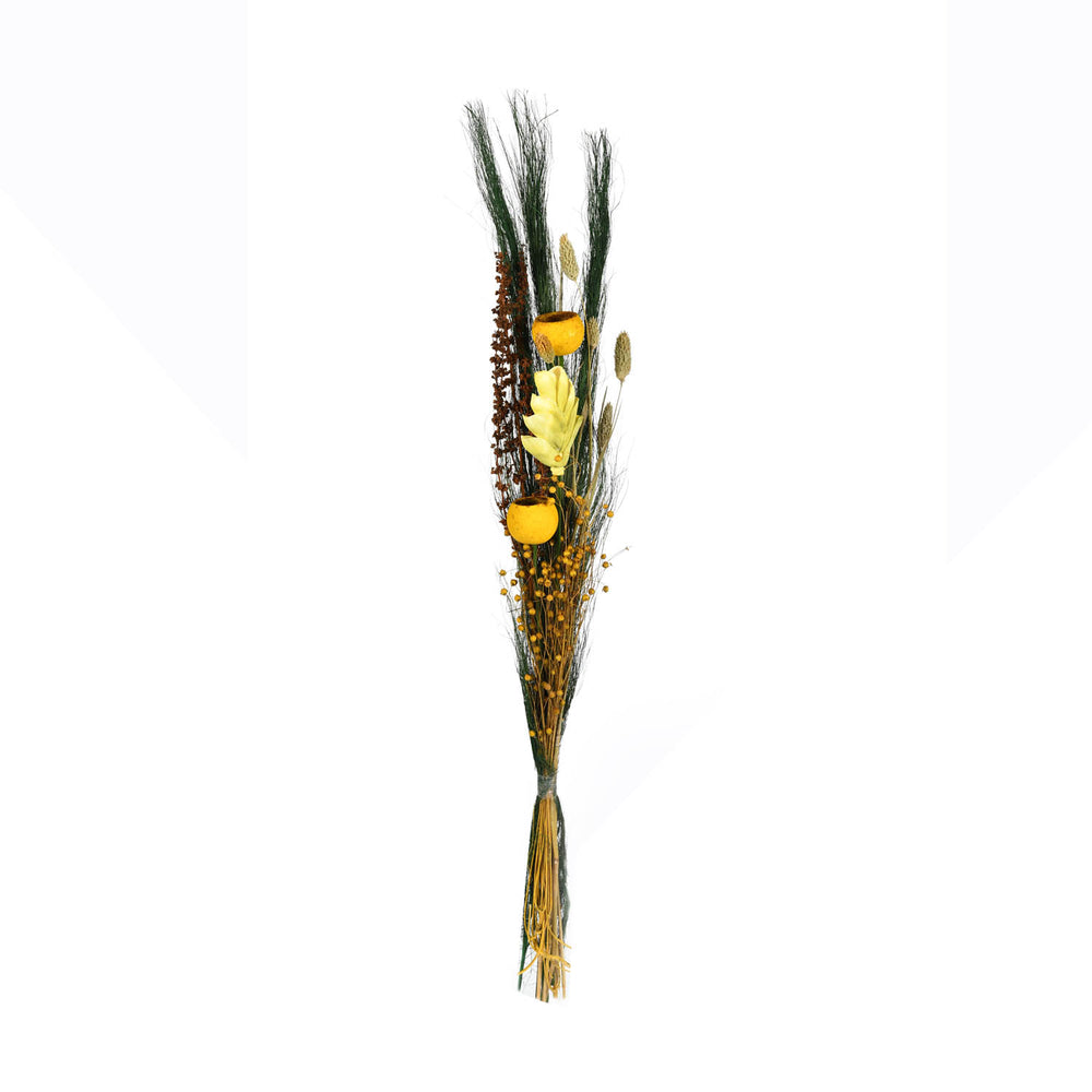 Peony Flower Dry Stick- Yellow