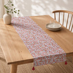 Floral Cotton Table Runner- Multicolor, 180 x 30 cm