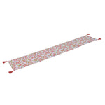 Floral Cotton Table Runner- Multicolor, 180 x 30 cm