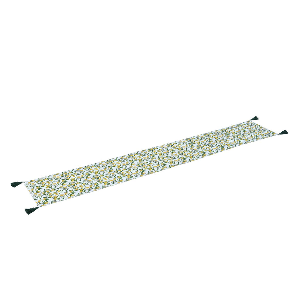 Lemon Lush Cotton Table Runner- Multicolor, 180 x 30 cm