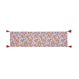 Floral Cotton Table Runner- Multicolor, 120 x 30 cm