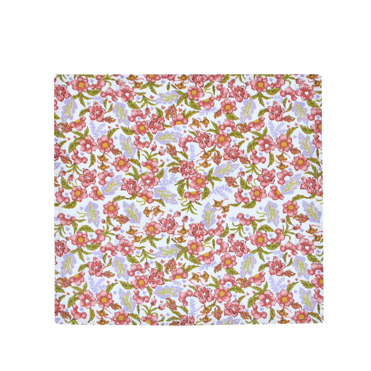 Floral Cotton Napkin Set of 4- Multicolor