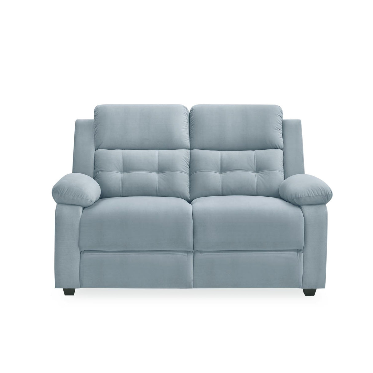 Derik 2 Seater Fabric Sofa- Metallic Grey