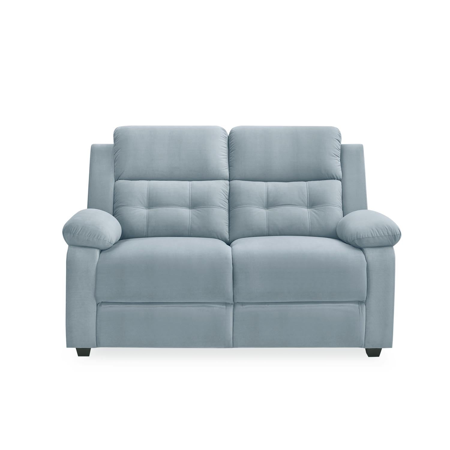 Derik 2 Seater Fabric Sofa- Metallic Grey