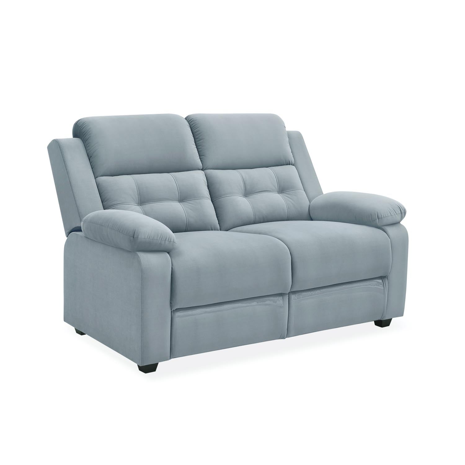 Derik 2 Seater Fabric Sofa- Metallic Grey