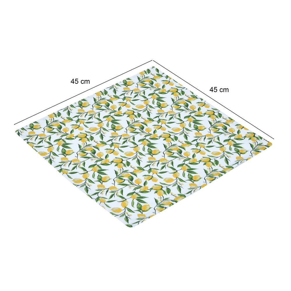 Lemon Lush Cotton Napkin Set of 4- Multicolor