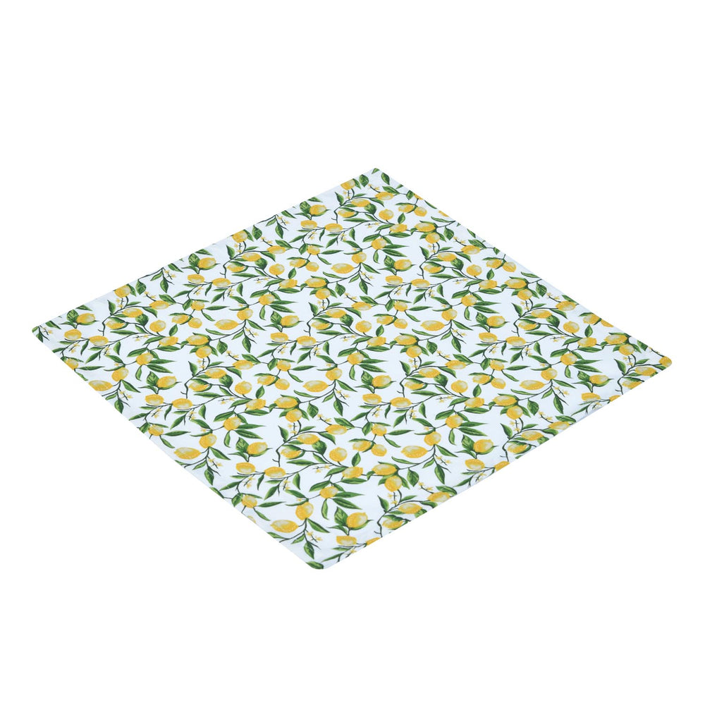 Lemon Lush Cotton Napkin Set of 4- Multicolor