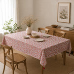 Floral Cotton 6 Seater Table Cover- Multicolor