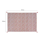 Floral Cotton 4 Seater Table Cover- Multicolor
