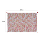 Floral Cotton 6 Seater Table Cover- Multicolor