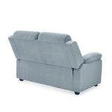 Derik 2 Seater Fabric Sofa- Metallic Grey